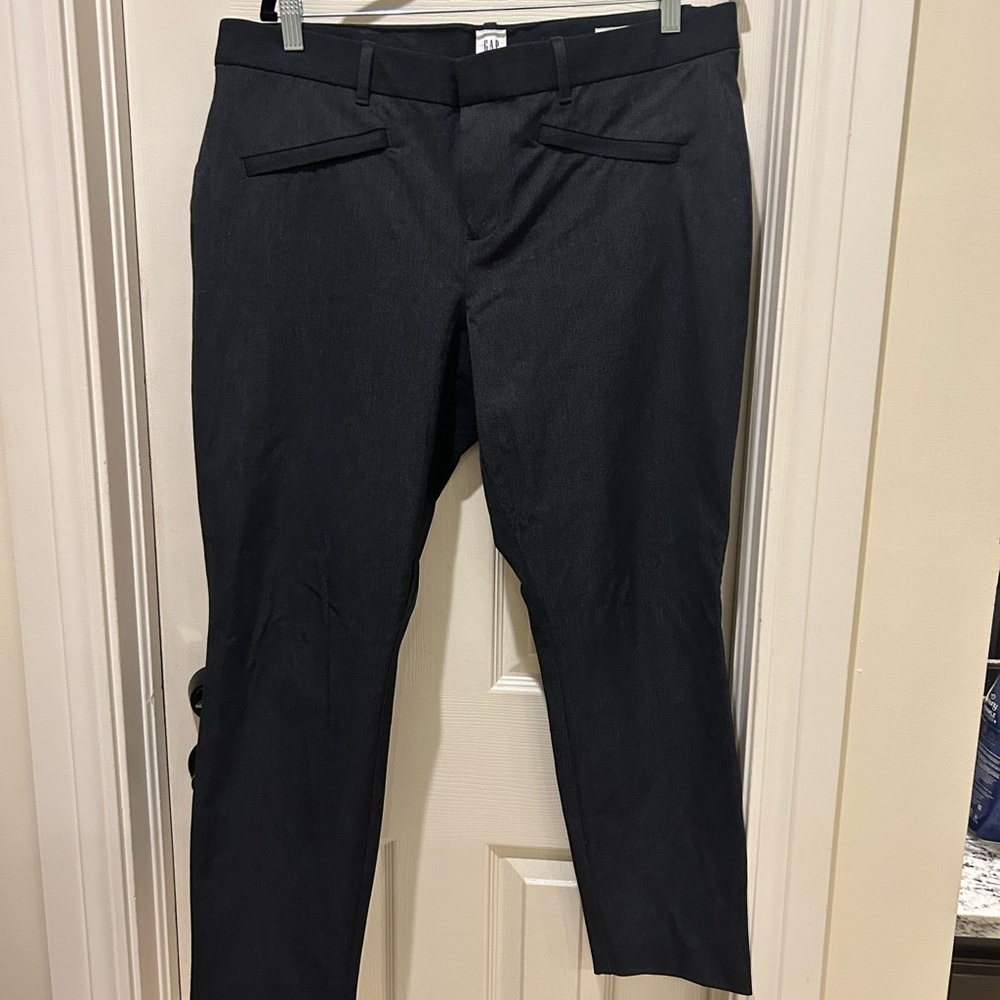 Gap signature skinny ankle pants charcoal sz 16